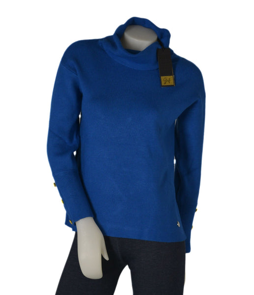 MAGLIONE INVERNALE DONNA COLLO DOLCEVITA MORBIDO BOTTONI ART. 3033 MARCA GRIFFAI