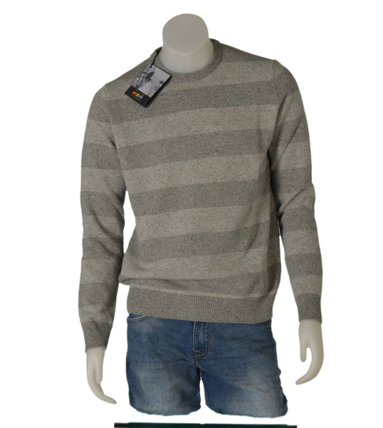 MAGLIONE UOMO RAGAZZO GIROCOLLO RIGHE ART. 22.3448 MARCA RE DEL MARE