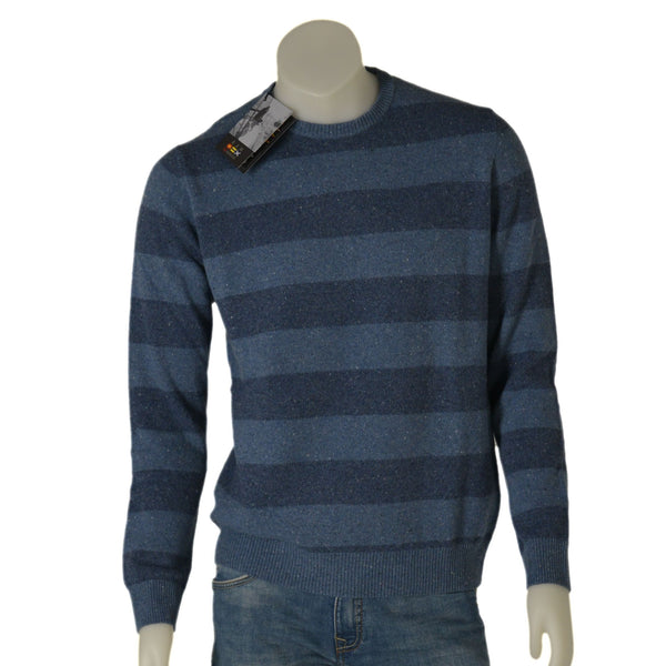 MAGLIONE UOMO RAGAZZO GIROCOLLO RIGHE ART. 22.3448 MARCA RE DEL MARE
