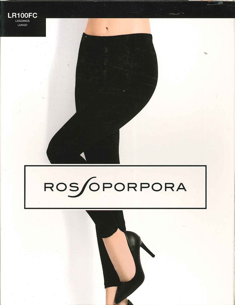 LEGGINS DONNA RAGAZZA COTONE ELASTICIZZATO TAGLIE COMODE ROSSOPORPORA Abba MODA
