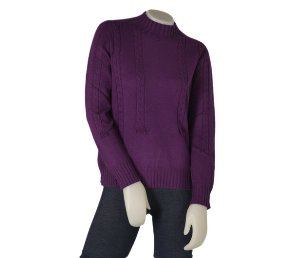 MAGLIONE DONNA POLSINI FASCIA LAVORAZIONE MARCA RIVA TRICOT ART. S915455