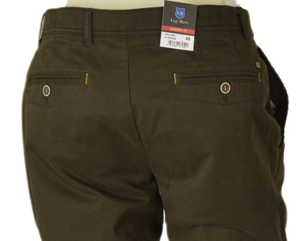 PANTALONI UOMO ZIP BOTTONE CINQUE TASCHE OPERATO MARCA LUIGI MORINI ART. GALLINO