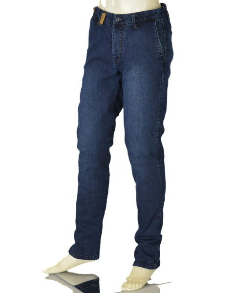 PANTALONI UOMO ZIP BOTTONE CINQUE TASCHE JEANS MODERN FIT MARCA SEA BARRIER ART. BARRIC-88