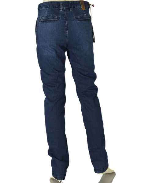 PANTALONI UOMO ZIP BOTTONE CINQUE TASCHE JEANS MODERN FIT MARCA SEA BARRIER ART. BARRIC-88