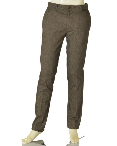 PANTALONI UOMO BOTTONE ZIP CINQUE TASCHE LAVORATO MARCA BUGATTI ART. 46112