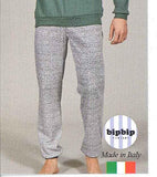 PIGIAMA UOMO SERAFINO TERMO COTONE TASCHINO POLSINI PANTALONE FANTASIA MARCA BIPBIP ART.6817