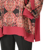 CASACCA DONNA CONFORMATA GIROCOLLO NODO VOILE FANTASIA SPACCHETTI MARCA DIVA ART. 3342