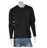 T-SHIRT UOMO COTONE GIROCOLLO MANICA LUNGA STAMPE MARCA BUILDING-91 ART. MO574