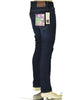 JEANS UOMO ZIP BOTTONE TASCHE SLIM SCURO SCHIARITURE MARCA URBAN RING ART. UR515002