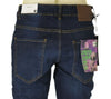 JEANS UOMO ZIP BOTTONE TASCHE SLIM SCURO SCHIARITURE MARCA URBAN RING ART. UR515002