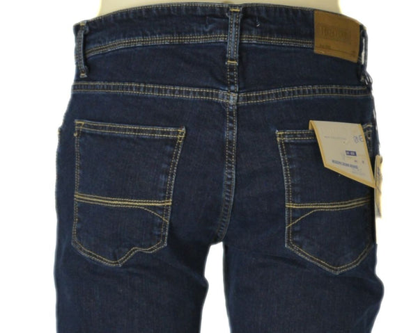 JEANS UOMO ZIP BOTTONE CINQUE TASCHE REGOLARE SCURO MARCA HOLIDAY ART. JORGE