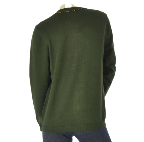 CARDIGAN DONNA ZIP POLSINI FASCIA STRASS MARCA COVERI ART. DC840
