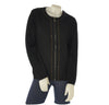 CARDIGAN DONNA ZIP POLSINI FASCIA STRASS MARCA COVERI ART. DC840