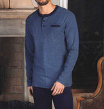 PIGIAMA UOMO COMFORT SERAFINO TASCHINO TERMO COTONE CALDO NOTTINGHAM ART. PG41432