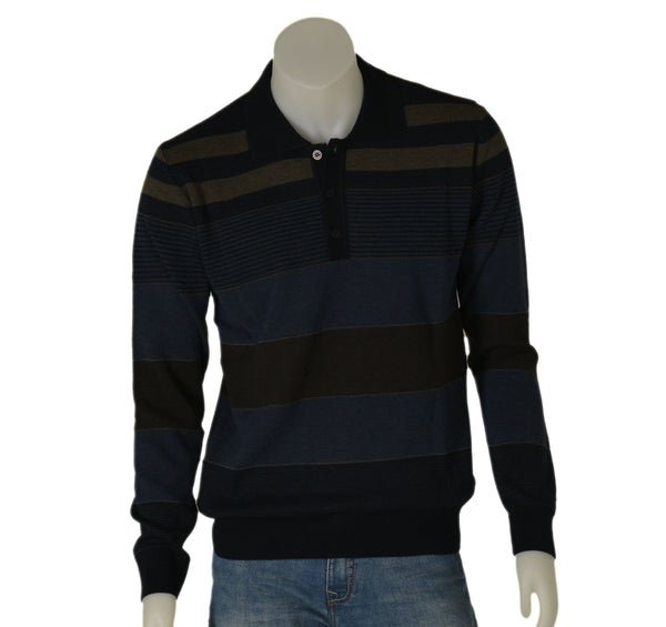 POLO UOMO RAGAZZO LANA RIGHE MARCA RE DEL MARE ART. 223128