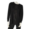 MAGLIONE DONNA GIROCOLLO POLSINI FASCIA STRASS  LUREX SPACCHETTO MARCA COVERI ART. DC829