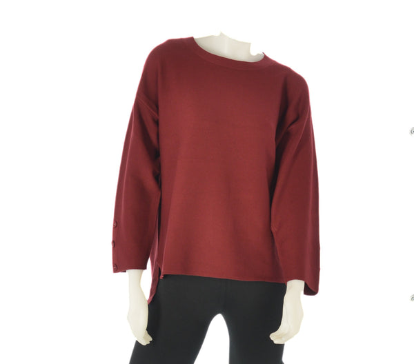 MAGLIONE DONNA TRE QUARTI BOTTONI RASATA LUNGHEZZA MARCA COVERI ART. DC815