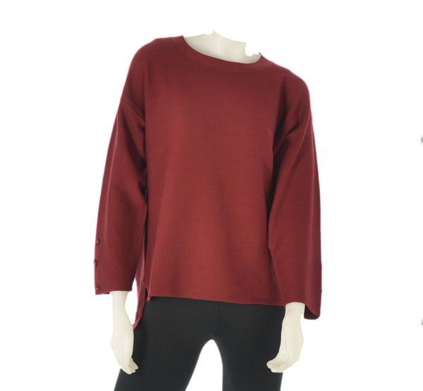 MAGLIONE DONNA TRE QUARTI BOTTONI RASATA LUNGHEZZA MARCA COVERI ART. DC815