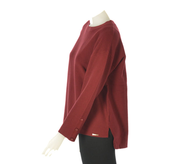 MAGLIONE DONNA TRE QUARTI BOTTONI RASATA LUNGHEZZA MARCA COVERI ART. DC815
