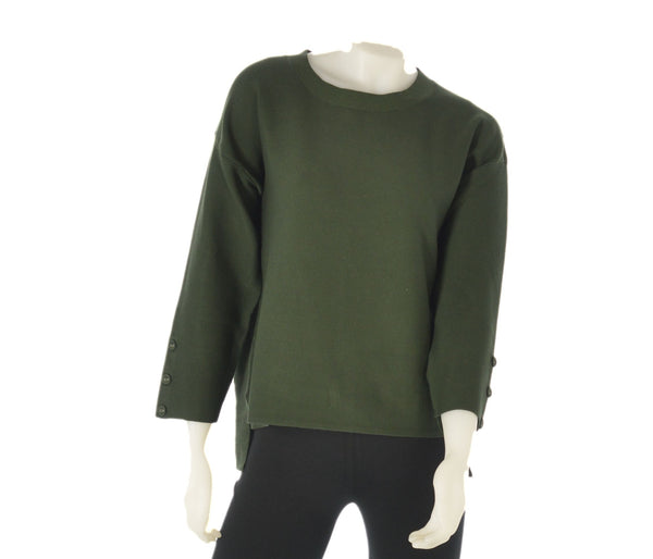 MAGLIONE DONNA TRE QUARTI BOTTONI RASATA LUNGHEZZA MARCA COVERI ART. DC815
