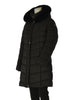 GIACCONE DONNA ZIP BOTTONI POLSINI  CAPPUCCIO ECOPELLICCIA LAVORATO MARCA VIRGINIABLU ART. GISELLA