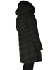 GIACCONE DONNA ZIP BOTTONI POLSINI  CAPPUCCIO ECOPELLICCIA LAVORATO MARCA VIRGINIABLU ART. GISELLA