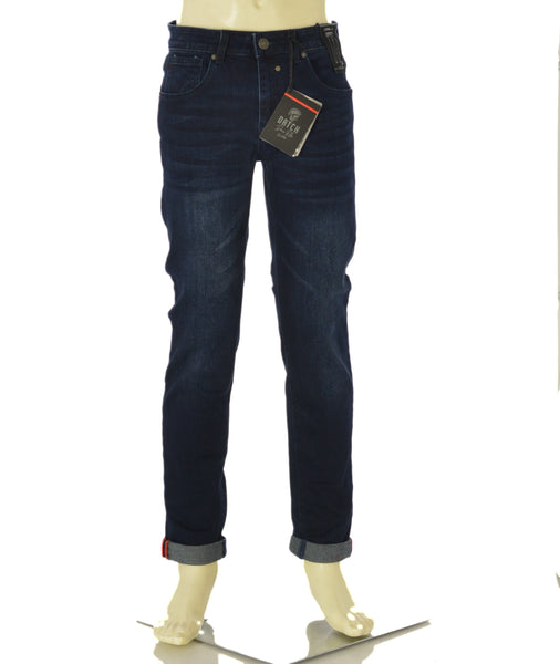 JEANS UOMO ZIP BOTTONE CINQUE TASCHE SCURO SLIM MARCA DATCH ART. DM8623