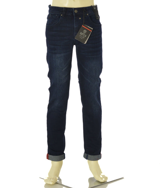 JEANS UOMO ZIP BOTTONE CINQUE TASCHE SCURO SLIM MARCA DATCH ART. DM8623