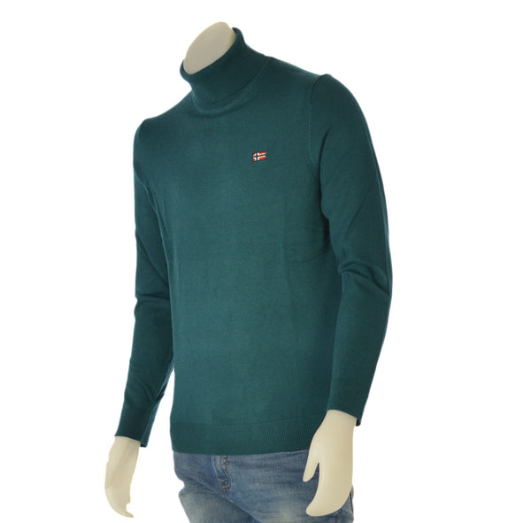 MAGLIONE UOMO DOLCEVITA POLSINI FASCIA RASATO LOGO MARCA SCUOLA NAUTICA ART. 133102