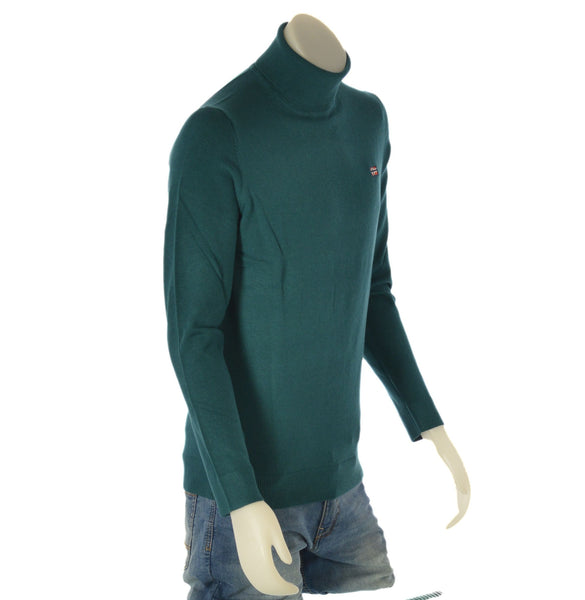 MAGLIONE UOMO DOLCEVITA POLSINI FASCIA RASATO LOGO MARCA SCUOLA NAUTICA ART. 133102