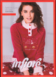 PIGIAMA CALDO CORAL DONNA NATALE  ROSSO BOTTONI POLSINI INFIORE ART. 651469