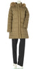 GIACCONE DONNA ZIP BOTTONI TASCHE CAPPUCCIO ECOPELLICCIA COULISSE MARCA TALENTI ART. TB700