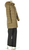 GIACCONE DONNA ZIP BOTTONI TASCHE CAPPUCCIO ECOPELLICCIA COULISSE MARCA TALENTI ART. TB700