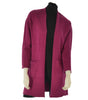 CARDIGAN DONNA TASCHE BORDO VIVO MORBIDO CALDO MARCA GAIA B NEW ART. 804