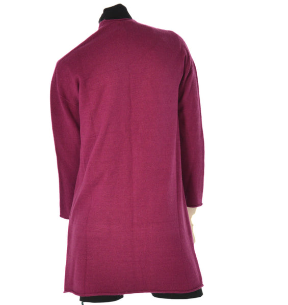 CARDIGAN DONNA TASCHE BORDO VIVO MORBIDO CALDO MARCA GAIA B NEW ART. 804