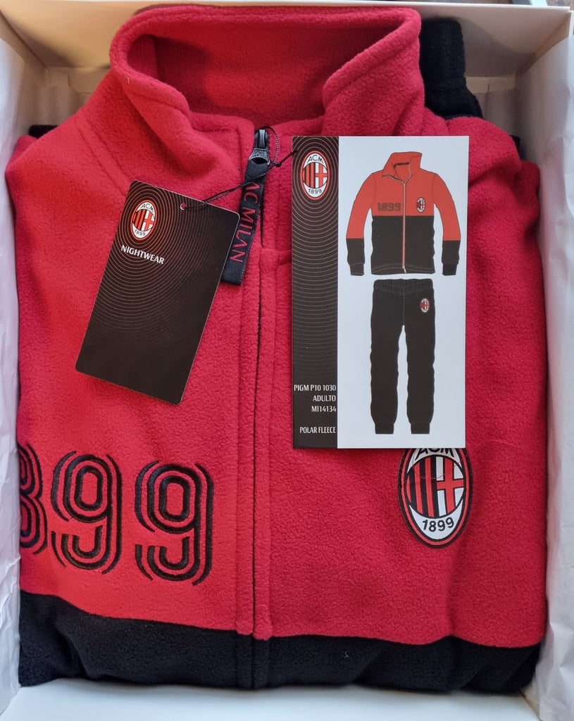 Pigiama Tuta Uomo Pigiama Del Milan Uomo PIGIAMA TUTA TEMPO LIBERO