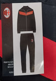 TUTA PIGIAMA FELPATO ZIP POLSINI LOGO SQUADRA MILAN ART. MF101025