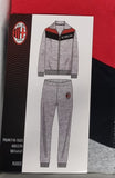 TUTA PIGIAMA FELPATO ZIP POLSINI LOGO SQUADRA MILAN ART. MF101025