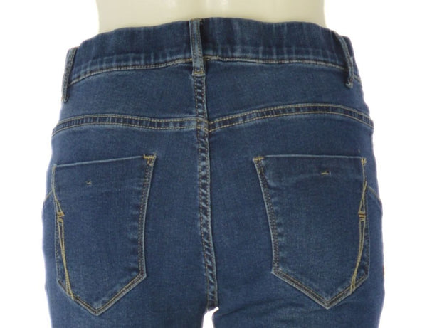 JEANS DONNA ELASTICO TRE QUARTI PASSANTI TASCHE CHIARO MARCA EMANUELA COSTA ART.EC6607