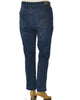 JEANS DONNA CONFORMATO ZIP BOTTONE PASSANTI TASCHE TRE QUARTI SPACCHETTI MARCA EMANUELA COSTA ART. FC9084