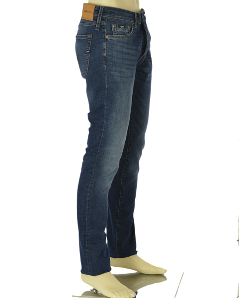 JEANS UOMO ZIP BOTTONE CINQUE TASCHE SLIM SCURO ART. ALBERT A7432