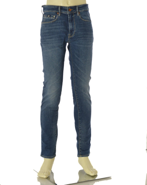 JEANS UOMO ZIP BOTTONE CINQUE TASCHE SKNNY MARCA GAS ART. SAX A7234