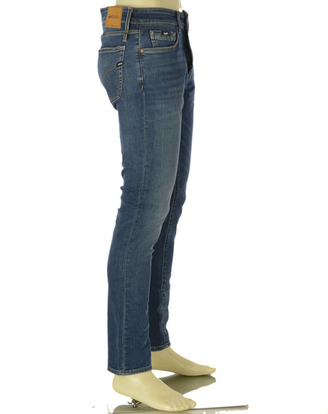 JEANS UOMO ZIP BOTTONE CINQUE TASCHE SKNNY MARCA GAS ART. SAX A7234