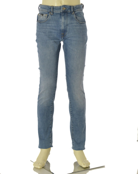 JEANS UOMO ZIP BOTTONE CINQUE TASCHE SKINNY CHIARO MARCA GAS ART. SAX A7245
