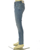 JEANS UOMO ZIP BOTTONE CINQUE TASCHE SKINNY CHIARO MARCA GAS ART. SAX A7245