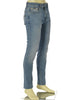 JEANS UOMO ZIP BOTTONE CINQUE TASCHE SKINNY CHIARO MARCA GAS ART. SAX A7245