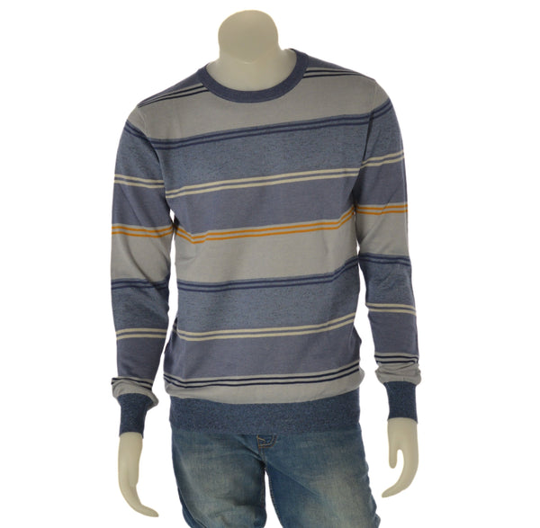 MAGLIONE COTONE UOMO RAGAZZO RIGATO GIROCOLLO MARCA RE DEL MARE ART. 224132