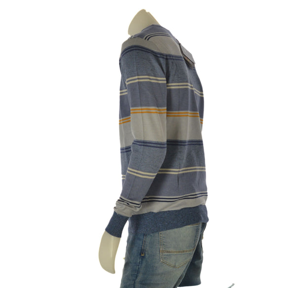 MAGLIONE COTONE UOMO RAGAZZO RIGATO GIROCOLLO MARCA RE DEL MARE ART. 224132