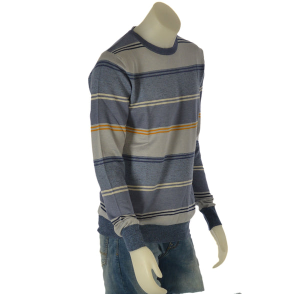 MAGLIONE COTONE UOMO RAGAZZO RIGATO GIROCOLLO MARCA RE DEL MARE ART. 224132