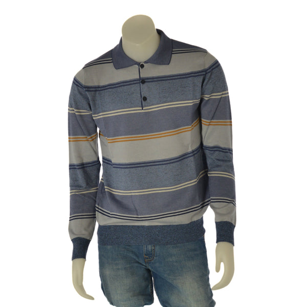 POLO COTONE UOMO RAGAZZO RIGATA MARCA RE DEL MARE ART. 224133